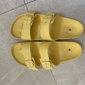 Yellow water sandals